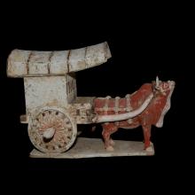 Chariot tir par un buffle